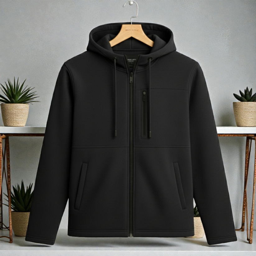 Black Luxuries Men's Zipper Hoodie