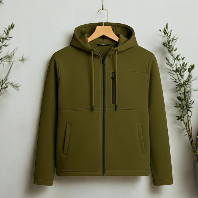 Olive Luxuries Men's Zipper Hoodie