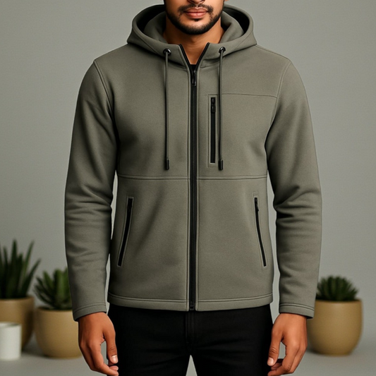Ash Luxuries Men's Zipper Hoodie
